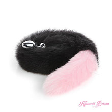 Extra long tail light pink and black kitten puppy fox play kittenplay ageplay ddlg roleplay fetish sexy couple pastel kitsune kink pet petplay by Kawaii BDSM - cute and kinky / Worldwide Free Shipping (4453524635700)