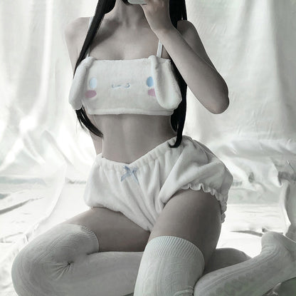 my melody  Cinnamoroll  anime aesthetic kawaii waifu cute hentai babe neko sexy lingerie bra shorts set pink white babygirl ddlgworld ddlg ageplay bondage submissive kittenplay roleplay kitten pet japanese adegao by Kawaii BDSM - cute and kinky / Worldwide Free Shipping (4495322841140)