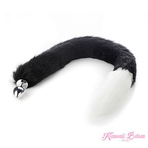 Extra long tail black white artic kitten puppy fox play kittenplay ageplay ddlg roleplay fetish sexy couple pastel kitsune kink pet petplay by Kawaii BDSM - cute and kinky / Worldwide Free Shipping (4453510447156)