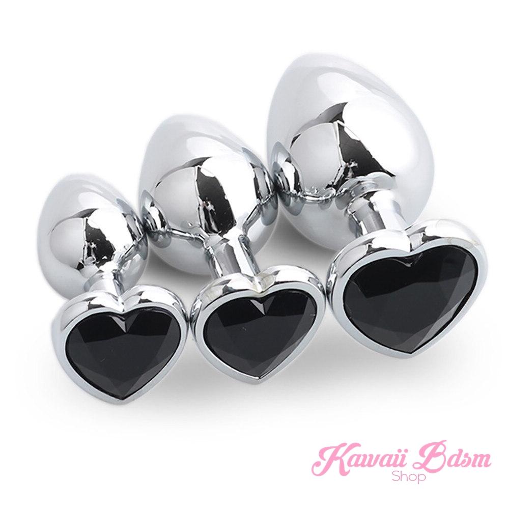 Stainless Steel buttplugs heart shapped pink red blue babygirl sissy femboy aesthetic boy little cglg cglb mdlg mdlb ddlg ddlb agelay petplay kittenplay puppyplay fetish sex partner gift love couple goth kitten pet puppy by Kawaii BDSM - cute and kinky / Worldwide Free Shipping (10886193159)