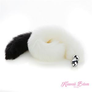 Extra long tail light white black artic kitten puppy fox play kittenplay ageplay ddlg roleplay fetish sexy couple pastel kitsune kink pet petplay by Kawaii BDSM - cute and kinky / Worldwide Free Shipping (11129248967)
