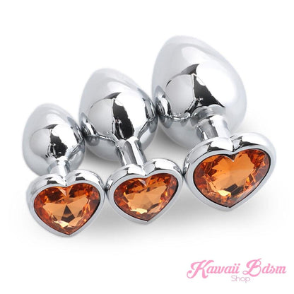 Stainless Steel buttplugs heart shapped pink red blue babygirl sissy femboy aesthetic boy little cglg cglb mdlg mdlb ddlg ddlb agelay petplay kittenplay puppyplay fetish sex partner gift love couple goth kitten pet puppy by Kawaii BDSM - cute and kinky / Worldwide Free Shipping (10886193159)
