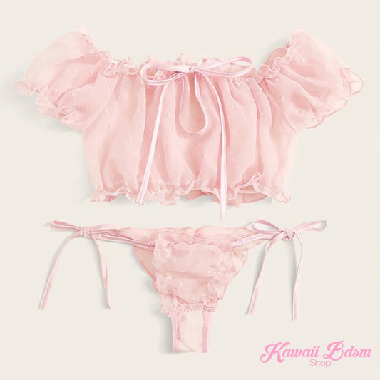 lingerie pink blue light top  panties delicate ddlg mdlg cglg little girl camgirl sex worker positive body baby doll tattoo alternative ddlgworld ddlgplayground bondage submissive by Kawaii BDSM - cute and kinky / Worldwide Free Shipping (4435100074036)