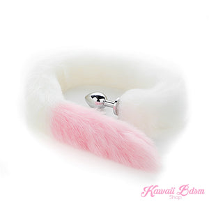 Extra long tail light pink white kitten puppy fox play kittenplay ageplay ddlg roleplay fetish sexy couple pastel kitsune kink pet petplay by Kawaii BDSM - cute and kinky / Worldwide Free Shipping (4453528797236)