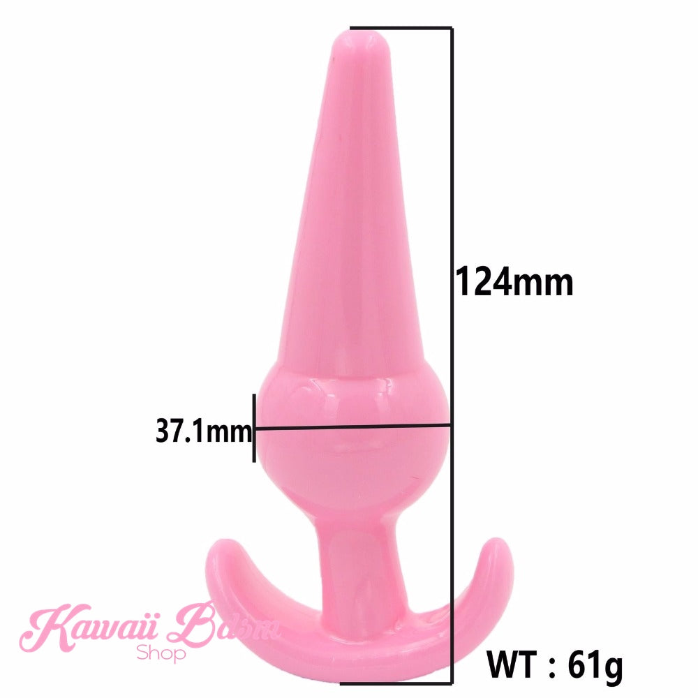 Bdsm Buttplug kit anal training set vibrator submissive pink silicone bullet couple sex by Kawaii Bdsm - cute and kinky / Worldwide Free Shipping (422228787237)