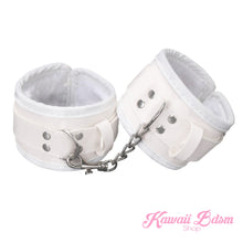 Bdsm kit Set 8 pcs Luxury Premium Superior Quality gag hand cuffs collar leash ankle cuffs whip paddle vegan leather bondage cute white pink fetish aesthetic ddlg cglg mdlg ddlb mdlb little submissive restraints sex couple by Kawaii BDSM - cute and kinky / Worldwide Free Shipping (441252511781)