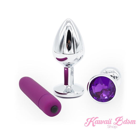 Stainless Steel training buttplugs vibrator kit babygirl sissy femboy aesthetic boy little cglg cglb mdlg mdlb ddlg ddlb agelay petplay kittenplay puppyplay fetish sex partner gift love couple goth kitten pet puppy purple aesthetic anal by Kawaii BDSM - cute and kinky / Worldwide Free Shipping (11594463431)