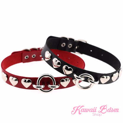 Rivet Hearts Collar (907299717172)