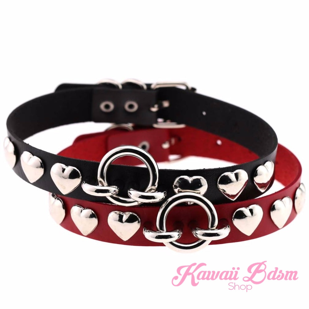 Rivet Hearts Collar (907299717172)