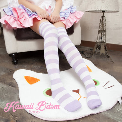 Striped Thigh High Socks (11562629383)