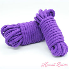 Shibari Rope kinbabu tied restraints Bondage submissive pink purple red and black cotton soft cute aesthetic kink positive  by Kawaii Bdsm - Cute and Kinky / Worldwide Free and Discreet Shipping (10887775047)