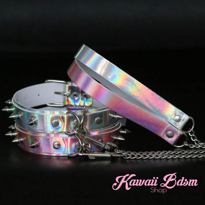 collar leash choker fashion goth sexy slave sub submissive ddlg cglg cglb mdlb mommy daddy little bondage black pink gothic fashion outfit petplay ageplay roleplay aesthetic white by Kawaii Bdsm - Cute and Kinky / Worldwide Free and Discreet Shipping  (781560414260)