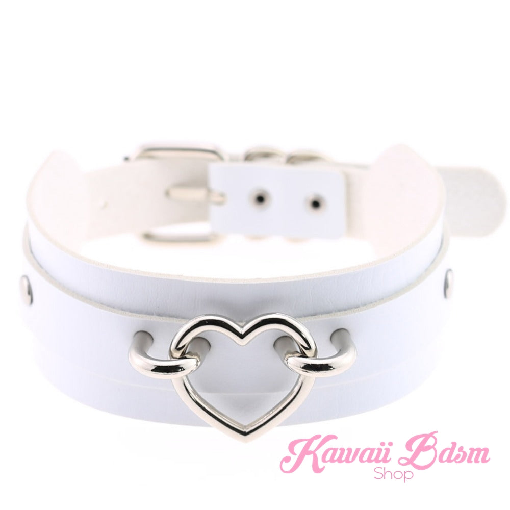 Choker heart collar goth gothic pastel fashion outfit japanese alternative babygirl roleplay ddlg daddy dom mdlg mdlb ddlb little girl boy sissy pet petplay kitten kittenplay puppyplay by Kawaii BDSM - cute and kinky / Worldwide Free Shipping (480873676837)
