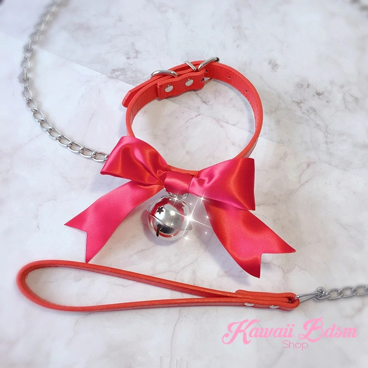 Kawaii Bell Collar & Leash Set (4508371091508)