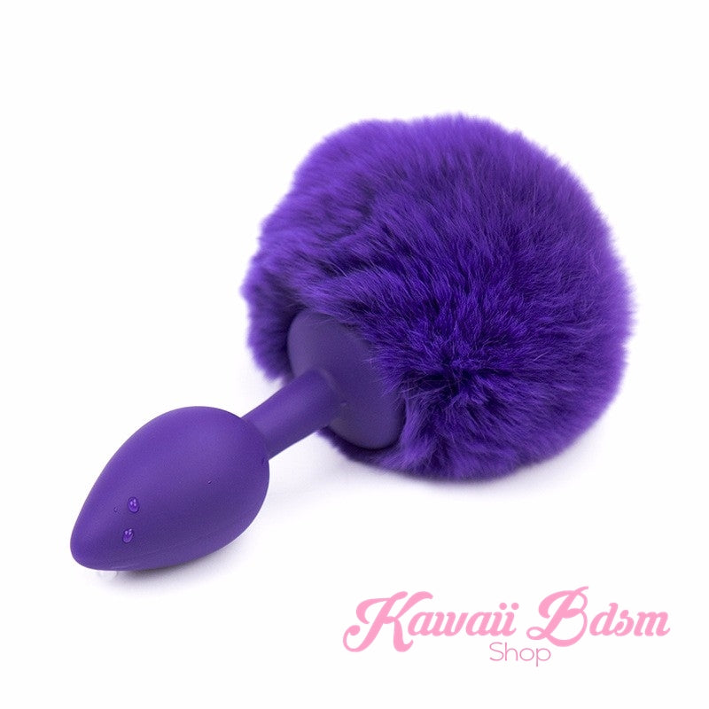 bunny rabbit vegan faux fur tail plug silicone stainless steel neko  kitten girl boy petplay pet sexy catgirl cat kitten adult toys buttplug plug anal ass submissive ddlg cgl mdlg mdlb ddlb little by Kawaii BDSM - cute and kinky / Worldwide Free Shipping (11264492231)