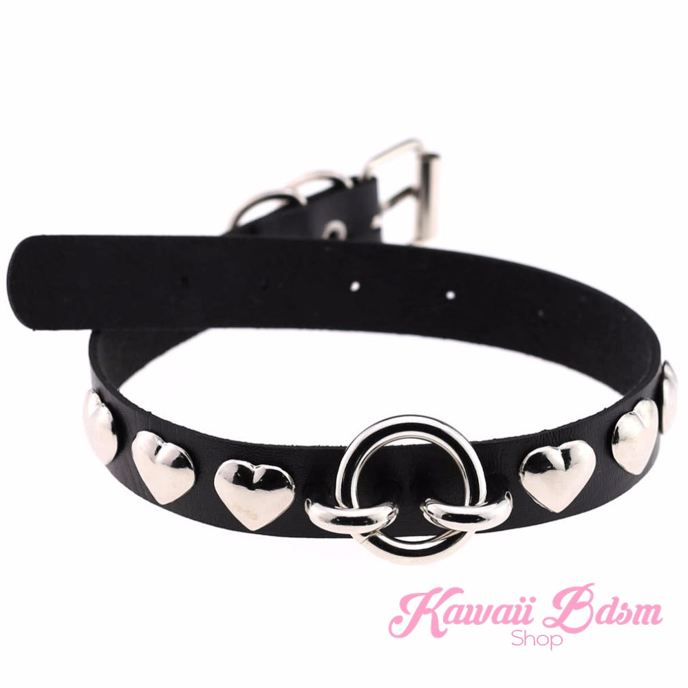 Rivet Hearts Collar (907299717172)