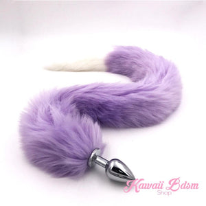 Extra long tail light purple lavender kitten puppy fox play kittenplay ageplay ddlg roleplay fetish sexy couple pastel kitsune kink pet petplay by Kawaii BDSM - cute and kinky / Worldwide Free Shipping (907506745396)