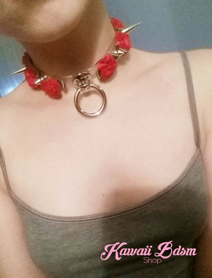 Spiked Floral Collar (11135272775)