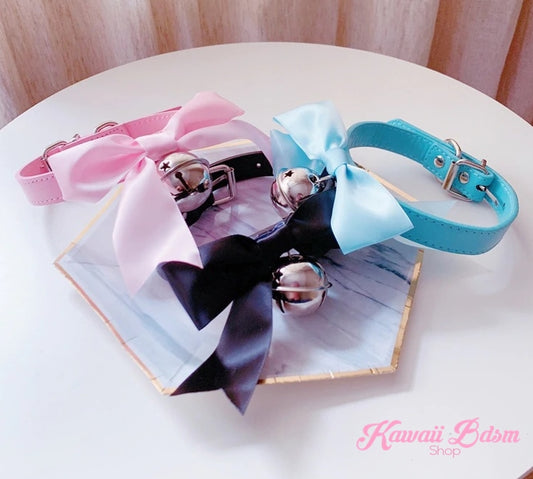Kawaii Bell Collar & Leash Set (4508371091508)