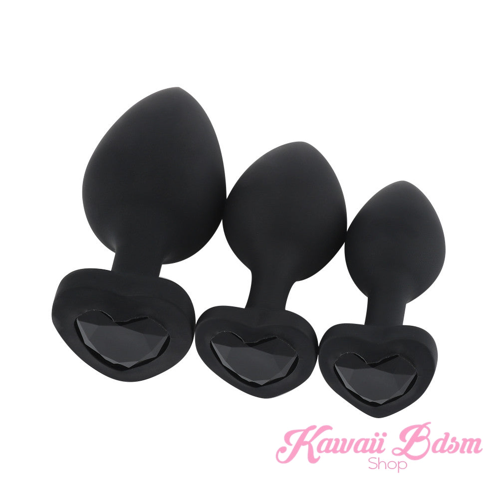 Silicone buttplugs heart shapped pink red blue babygirl sissy femboy aesthetic boy little cglg cglb mdlg mdlb ddlg ddlb agelay petplay kittenplay puppyplay fetish sex partner gift love couple goth kitten pet puppy by Kawaii BDSM - cute and kinky / Worldwide Free Shipping (1083961245748)