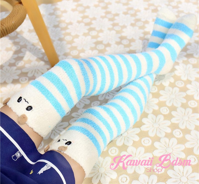 Blue Panda Thigh Highs (791110123572)