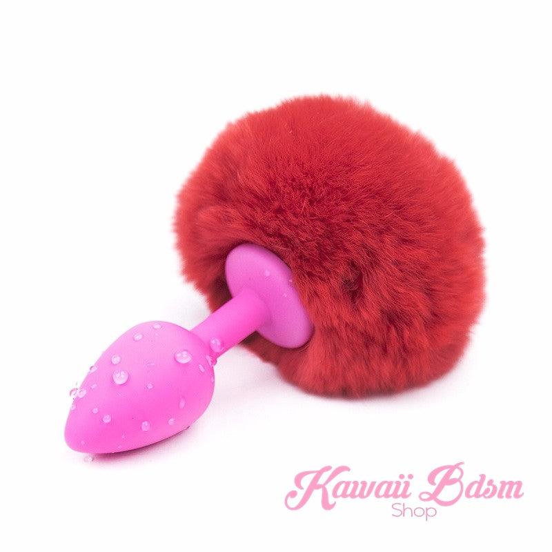 bunny rabbit vegan faux fur tail plug silicone stainless steel neko  kitten girl boy petplay pet sexy catgirl cat kitten adult toys buttplug plug anal ass submissive ddlg cgl mdlg mdlb ddlb little by Kawaii BDSM - cute and kinky / Worldwide Free Shipping (11264492231)