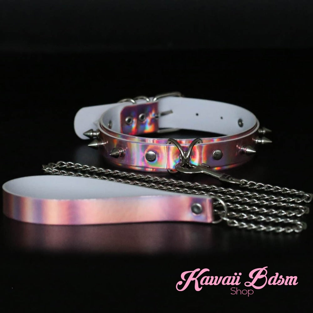 collar leash choker fashion goth sexy slave sub submissive ddlg cglg cglb mdlb mommy daddy little bondage black pink gothic fashion outfit petplay ageplay roleplay aesthetic white by Kawaii Bdsm - Cute and Kinky / Worldwide Free and Discreet Shipping  (781560414260)