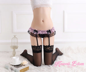 Lingerie Garter belt bondage sexy ddlg babygirl little one girl women submissive femboy sissy goth fashion pastel black pink white  by Kawaii Bdsm - Cute and Kinky / Worlwide Free and Disreet Shipping  (10940261127)