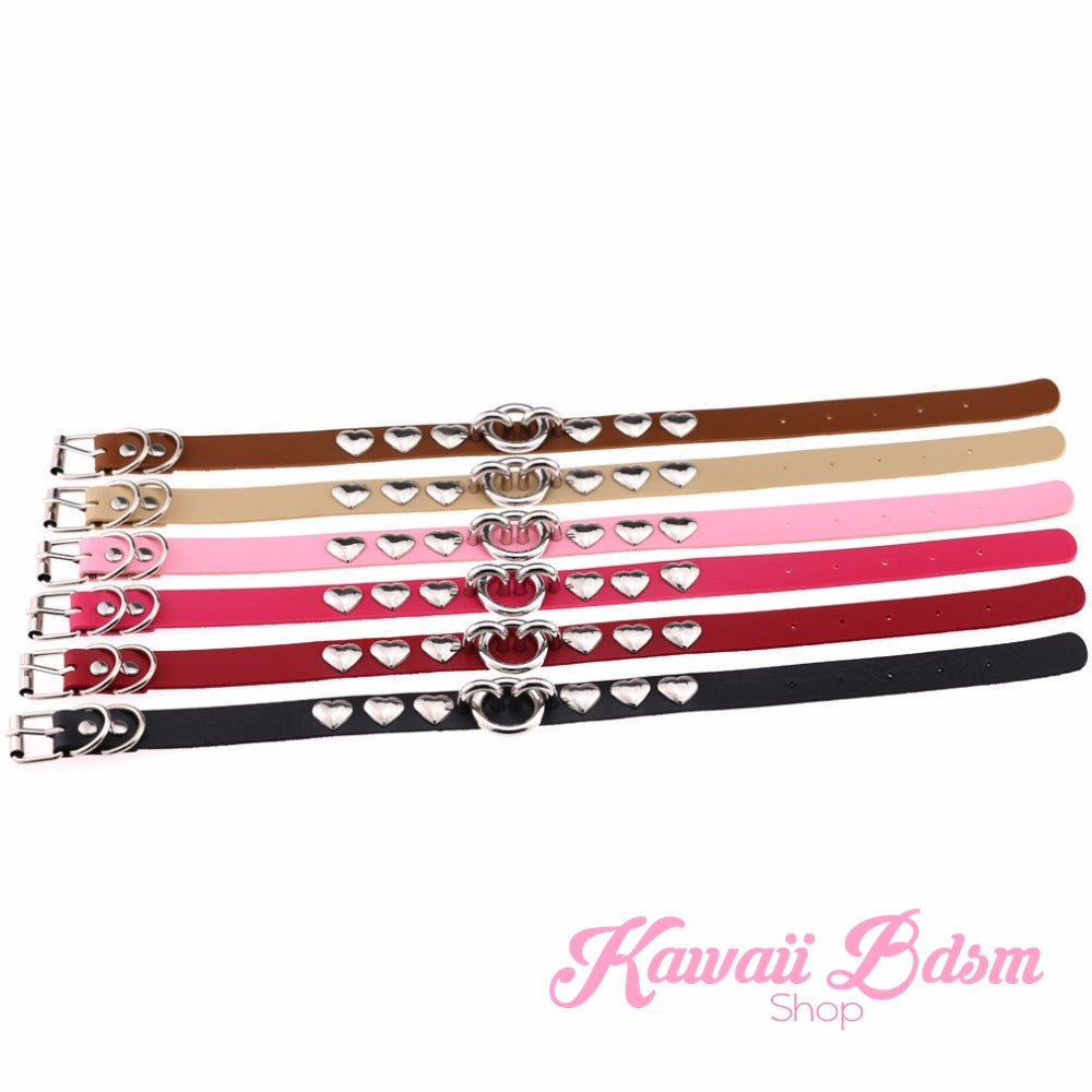 Rivet Hearts Collar (907299717172)