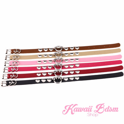 Rivet Hearts Collar (907299717172)