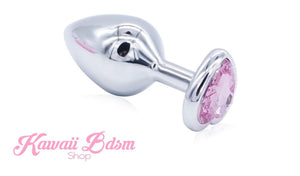 Stainless Steel training buttplugs vibrator kit heart shapped black babygirl sissy femboy aesthetic boy little cglg cglb mdlg mdlb ddlg ddlb agelay petplay kittenplay puppyplay fetish sex partner gift love couple goth kitten pet puppy pink aesthetic anal by Kawaii BDSM - cute and kinky / Worldwide Free Shipping (395070111781)