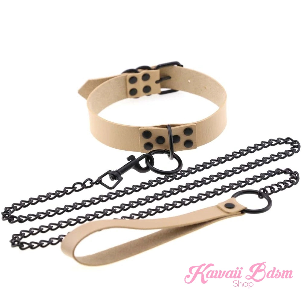 Collar & Leash Set Kawaii Bdsm Collar & Leash Set Kawaii Bdsm