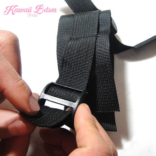 Bed Restraints Bdsm couple bondage hand ankle cuffs sex sub master fetish by Kawaii Bdsm - cute and kinky / Worldwide Free and Discreet Shipping (11527043591)