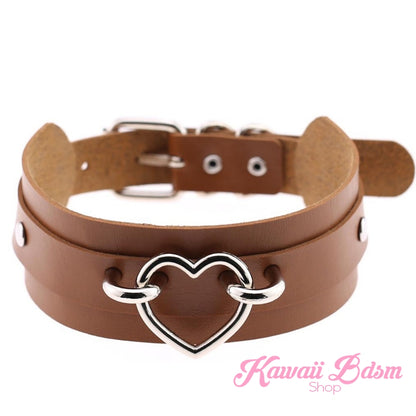 Choker heart collar goth gothic pastel fashion outfit japanese alternative babygirl roleplay ddlg daddy dom mdlg mdlb ddlb little girl boy sissy pet petplay kitten kittenplay puppyplay by Kawaii BDSM - cute and kinky / Worldwide Free Shipping (480873676837)