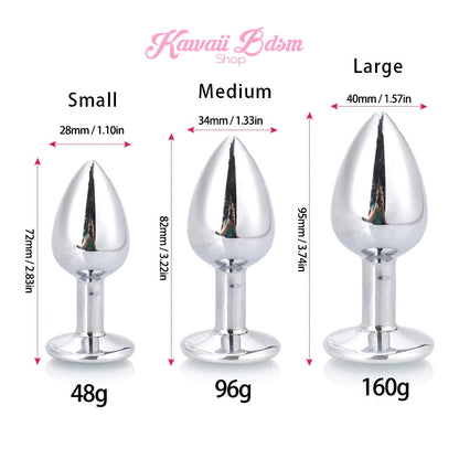 Stainless Steel buttplugs princes plug pink  babygirl sissy femboy aesthetic boy little cglg cglb mdlg mdlb ddlg ddlb agelay petplay kittenplay puppyplay fetish sex partner gift love couple goth kitten pet puppy by Kawaii BDSM - cute and kinky / Worldwide Free Shipping (10887205511)
