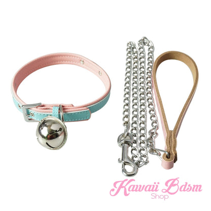 cat collar leash choker fashion japanese lolita sexy slave sub submissive ddlg cglg cglb mdlb mommy daddy little bondage black pink gothic fashion outfit petplay ageplay roleplay aesthetic pet kitten  by Kawaii Bdsm - Cute and Kinky / Worldwide Free and Discreet Shipping  (11527340167)