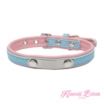 cat collar leash choker fashion japanese lolita sexy slave sub submissive ddlg cglg cglb mdlb mommy daddy little bondage black pink gothic fashion outfit petplay ageplay roleplay aesthetic pet kitten  by Kawaii Bdsm - Cute and Kinky / Worldwide Free and Discreet Shipping  (11527340167)