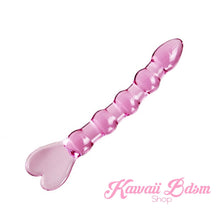 Bdsm Glass Dildo all Pink Heart Adult toy Wand Anal Plug Massager aesthetic kittenplay petplay sub bondage ddlg cglg babygirl mdlb by Kawaii Bdsm - Cute and Kinky / Worlwide Free and Disreet Shipping (10886416007)