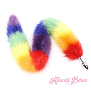 Extra Long Rainbow Tail Plug (1004456509492)