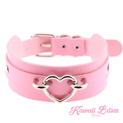 Choker heart collar goth gothic pastel fashion outfit japanese alternative babygirl roleplay ddlg daddy dom mdlg mdlb ddlb little girl boy sissy pet petplay kitten kittenplay puppyplay by Kawaii BDSM - cute and kinky / Worldwide Free Shipping (480873676837)