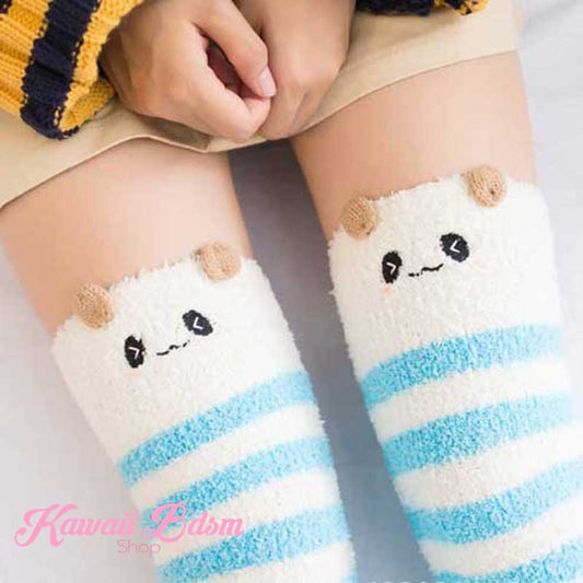 Blue Panda Thigh Highs (791110123572)