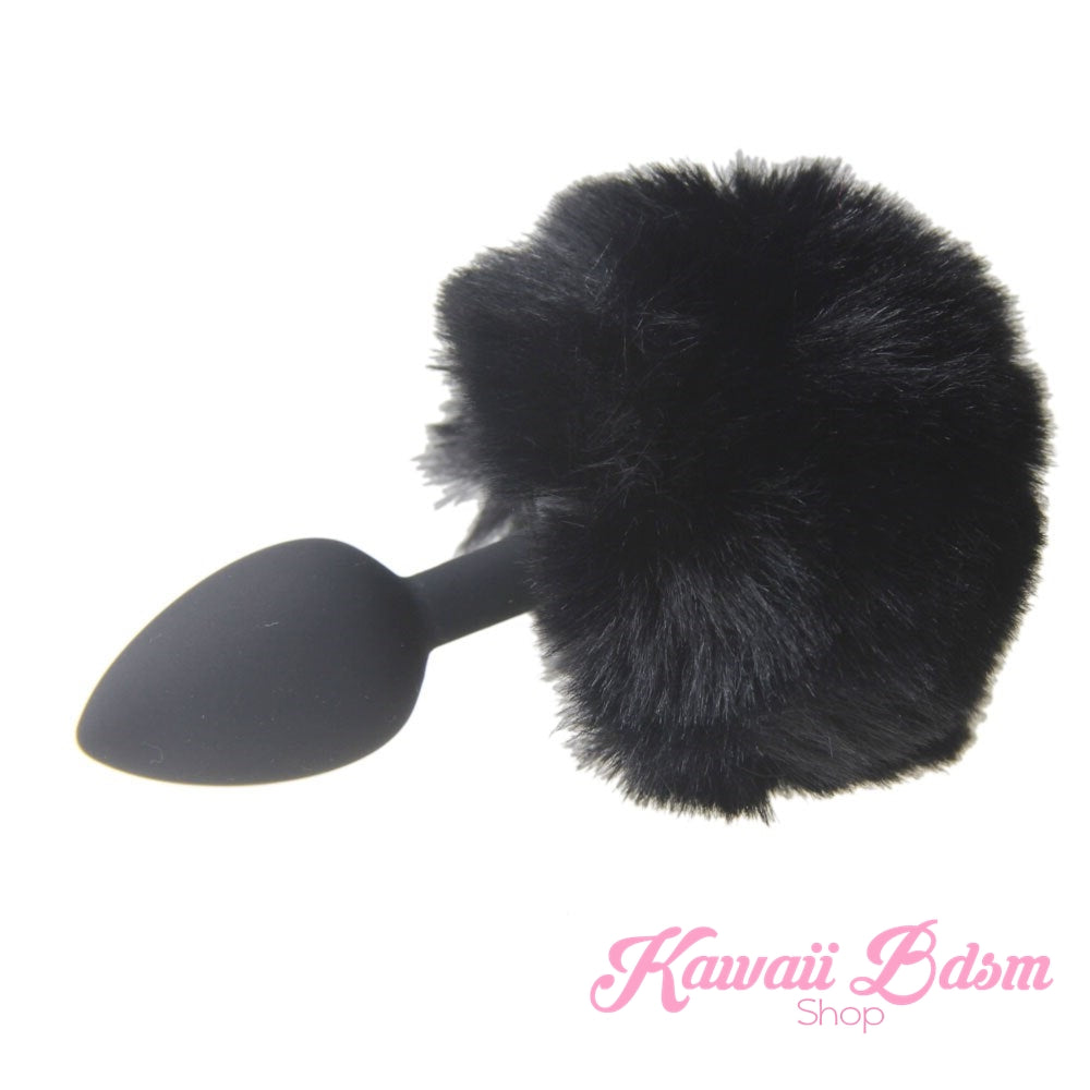 bunny rabbit vegan faux fur tail plug silicone stainless steel neko  kitten girl boy petplay pet sexy catgirl cat kitten adult toys buttplug plug anal ass submissive ddlg cgl mdlg mdlb ddlb little by Kawaii BDSM - cute and kinky / Worldwide Free Shipping (11264492231)