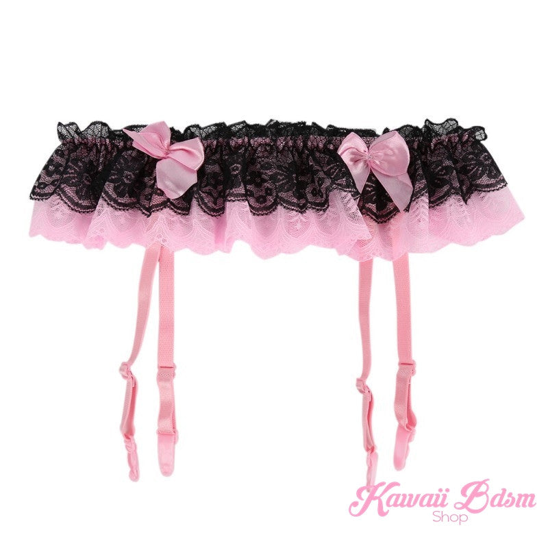Lingerie Garter belt bondage sexy ddlg babygirl little one girl women submissive femboy sissy goth fashion pastel black pink white  by Kawaii Bdsm - Cute and Kinky / Worlwide Free and Disreet Shipping  (10940261127)