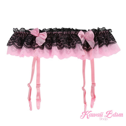 Lingerie Garter belt bondage sexy ddlg babygirl little one girl women submissive femboy sissy goth fashion pastel black pink white  by Kawaii Bdsm - Cute and Kinky / Worlwide Free and Disreet Shipping  (10940261127)