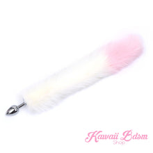 white and pink fox kitten puppy play vegan faux fur tail plug silicone stainless steel neko catgirl cat kittenplay kitten girl boy petplay pet sexy adult toys buttplug plug anal ass submissive goth creepy cute yami ddlg cgl mdlg mdlb ddlb little by Kawaii BDSM - cute and kinky / Worldwide Free Shipping (1074250088500)