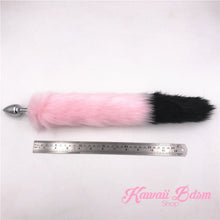 pink and black cosplay fox kitten puppy play vegan faux fur tail plug silicone stainless steel neko catgirl cat kittenplay kitten girl boy petplay pet sexy adult toys buttplug plug anal ass submissive goth creepy cute yami ddlg cgl mdlg mdlb ddlb little by Kawaii BDSM - cute and kinky / Worldwide Free Shipping (1227647025204)