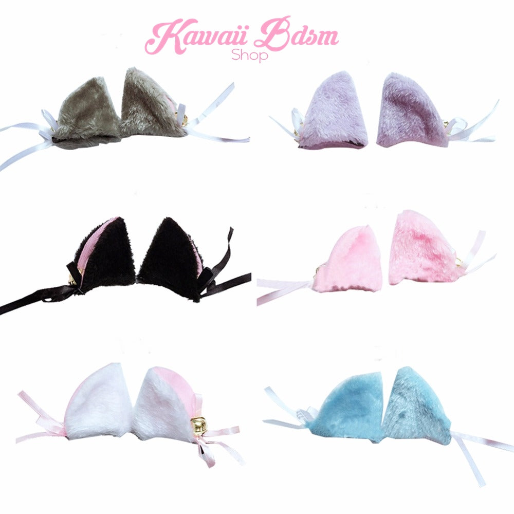 Classic Cosplay Cat Ears with Bells (11085259079)