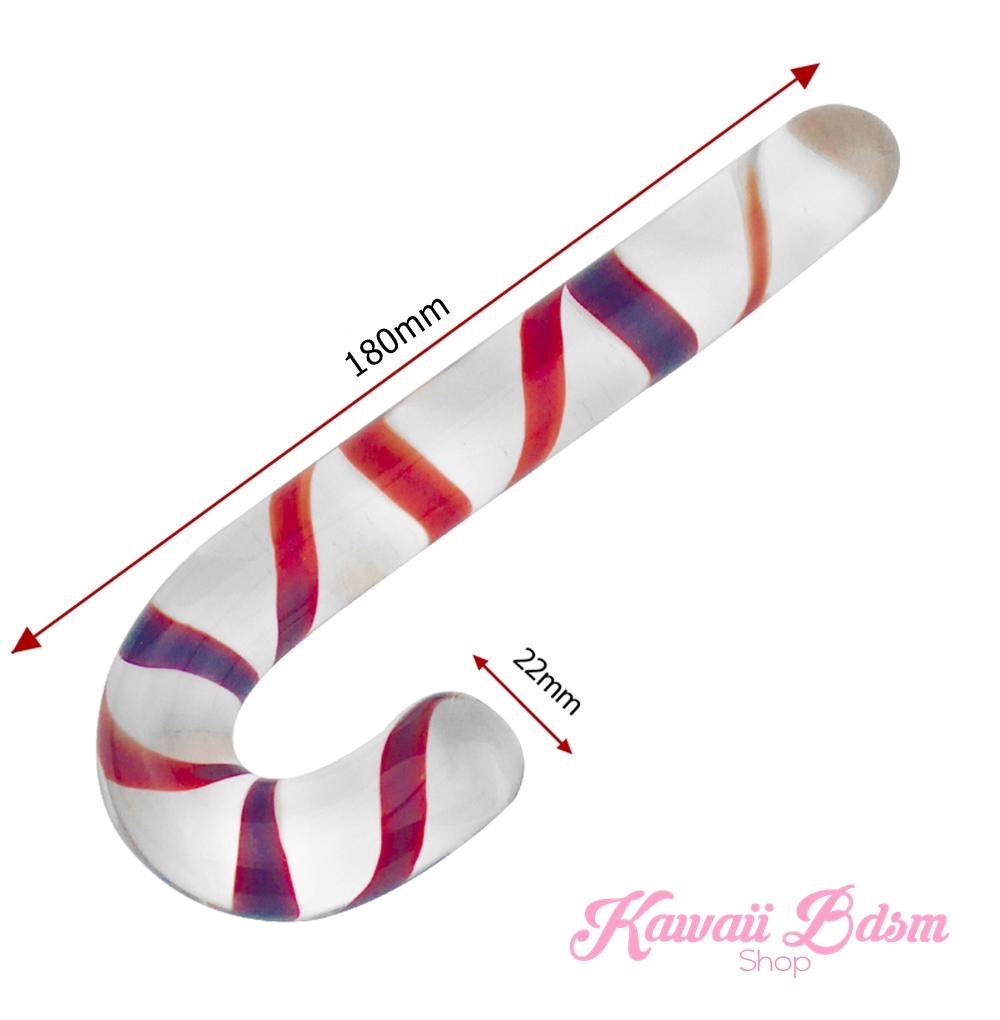 candy cane glass dildo wand aesthetic Christmas naughty toy sex sexy couple gift babygirl baby boy femboy camgirl sissy mommy ageplay ddlg ddlb mdlg little boy girl santa by Kawaii BDSM - cute and kinky / Worldwide Free Shipping (11337031559)
