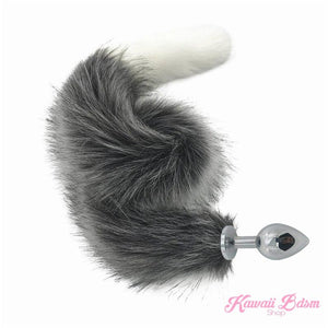 Extra long tail light grey gray wolf kitten puppy fox play kittenplay ageplay ddlg roleplay fetish sexy couple pastel kitsune kink pet petplay by Kawaii BDSM - cute and kinky / Worldwide Free Shipping (11130072711)