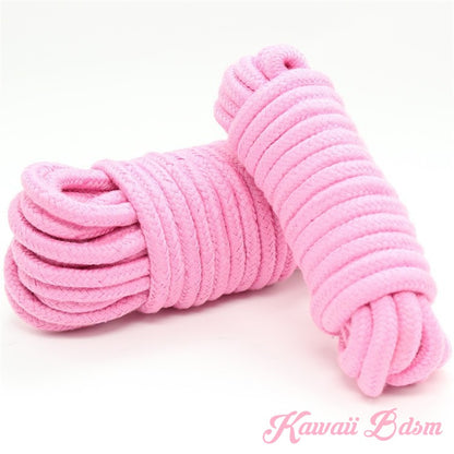 Shibari Rope kinbabu tied restraints Bondage submissive pink purple red and black cotton soft cute aesthetic kink positive  by Kawaii Bdsm - Cute and Kinky / Worldwide Free and Discreet Shipping (10887775047)